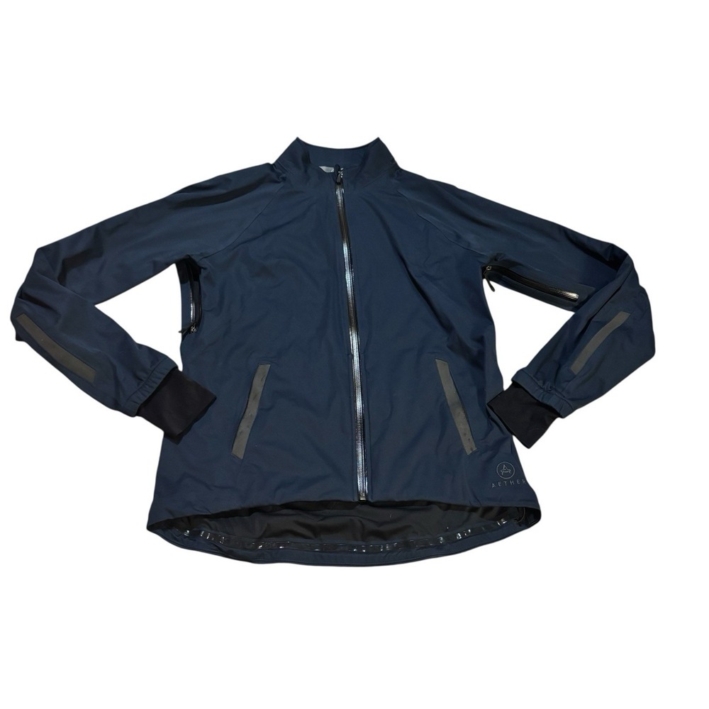 Aether Union Full Zip Jacket Navy Size‎ 3/Large Water Resistant Cycling